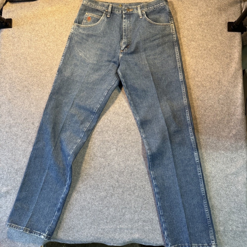 Wrangler 20X Style 22 Relaxed‎ Fit Jeans 34x32 Blue Denim Western Cowboy